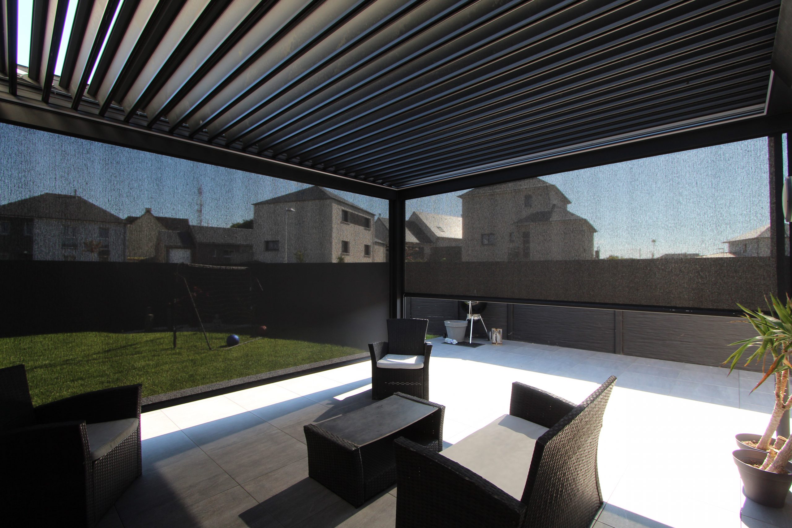 Pergola en aluminium bioclimatique - Binôme