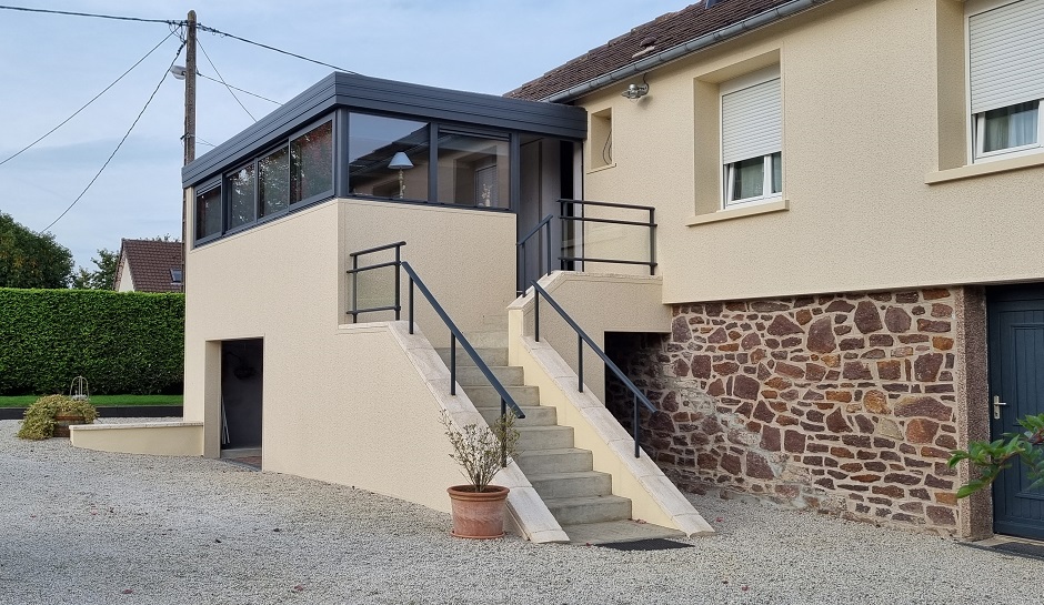 Réalisation à Flers d’une véranda sur terrasse